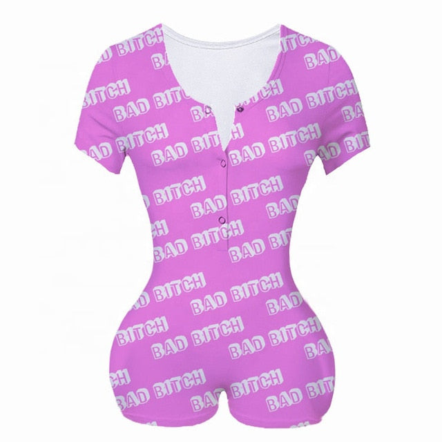 Sexy Women Bodysuit Long Sleeve Deep V Neck Bodycon Stretch Leotard Crop Tops Button Short Romper Pajamas Women Onesies Jumpsuit