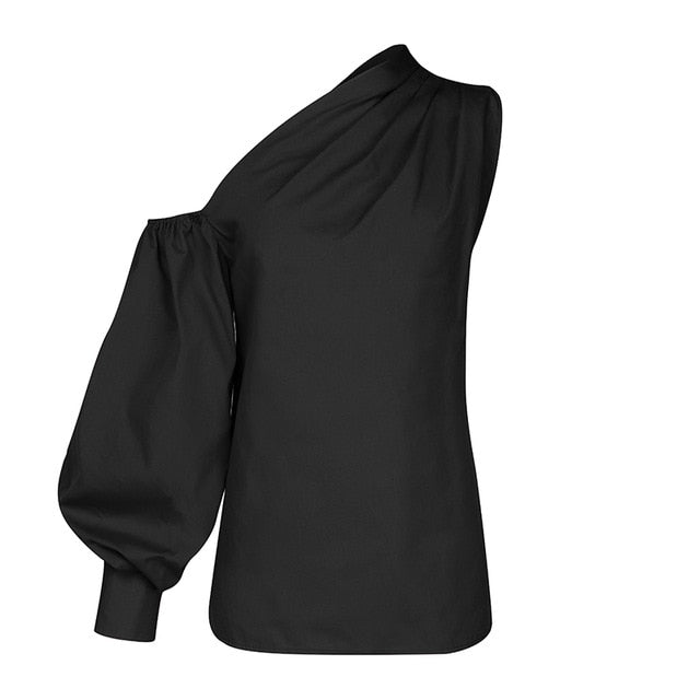 2020 Celmia de moda de las mujeres camisas de manga larga de talla grande de hombros fríos Blusas Tops Casual sueltos damas trabajo elegante Blusas