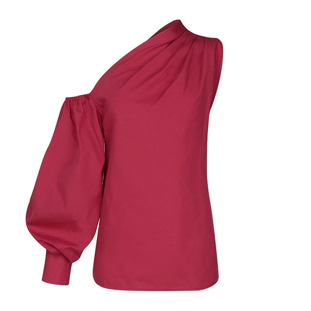 2020 Celmia de moda de las mujeres camisas de manga larga de talla grande de hombros fríos Blusas Tops Casual sueltos damas trabajo elegante Blusas
